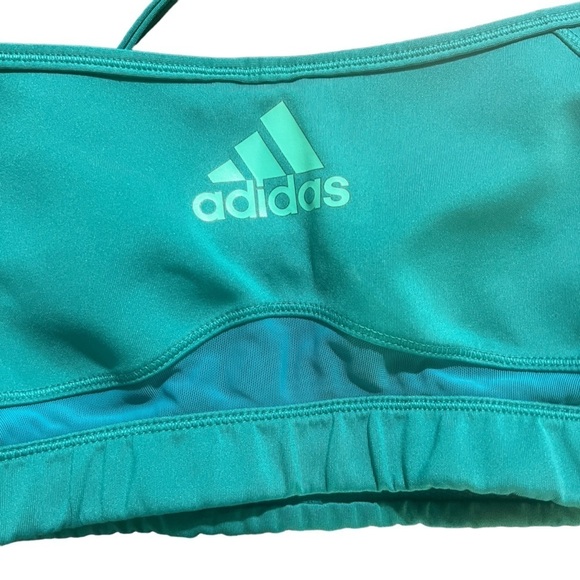 Adidas Green Sports Bra Size S - Picture 2 of 6